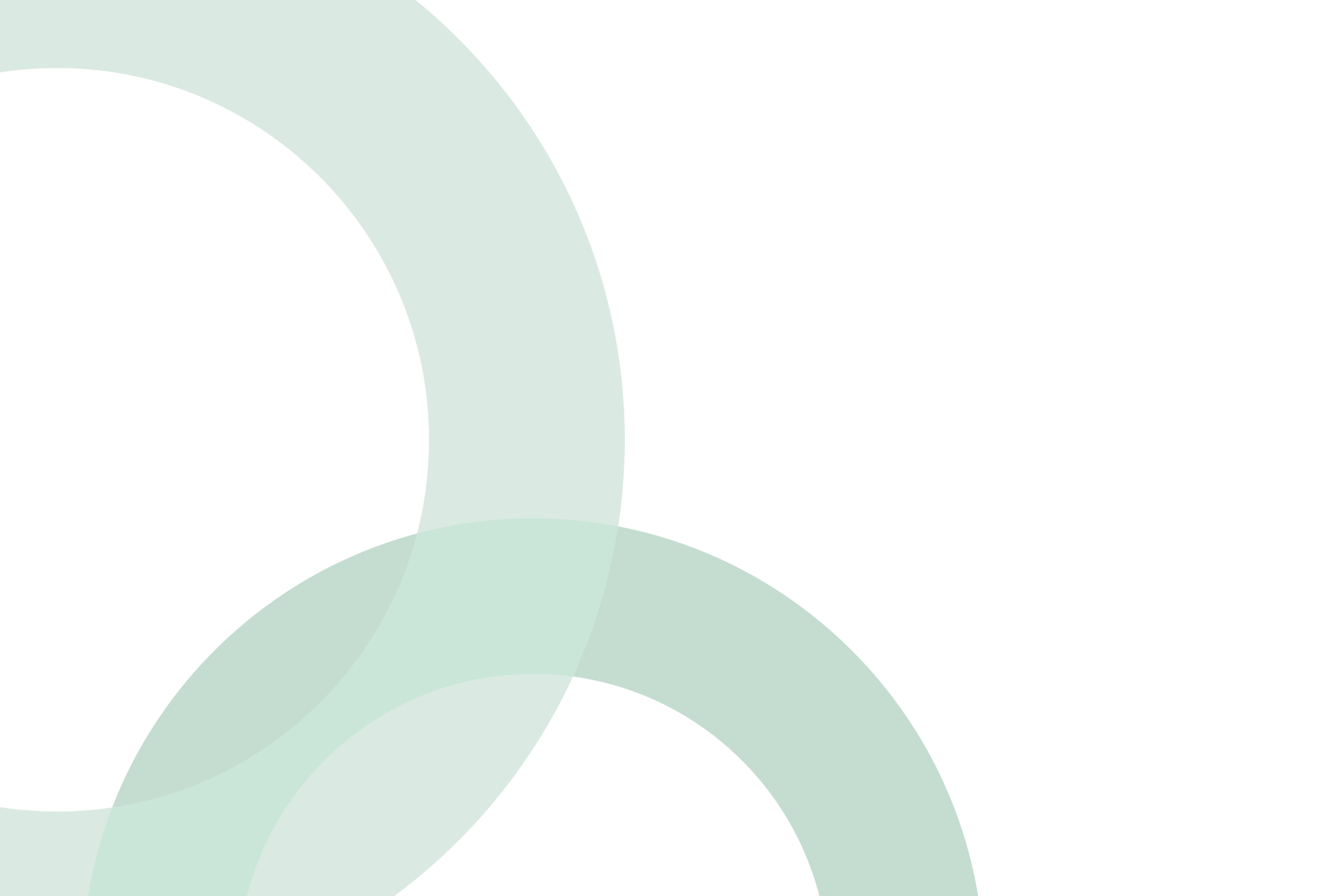 green transparent background circles on the left